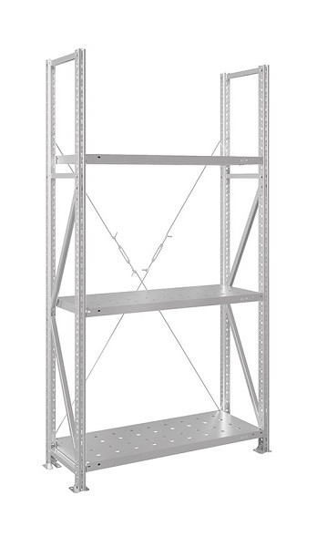 Стеллаж MS U 2000х1000х400 3 перфорированные полки (200 кг)