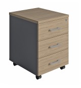 Тумба выкатная NPW-406L3 вяз натуральный/антрацит