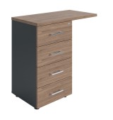 Тумба боковая NPW-408 L4 темный орех/антрацит