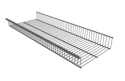 Корзина стационарная Титан GS 903х440х85 серебристая